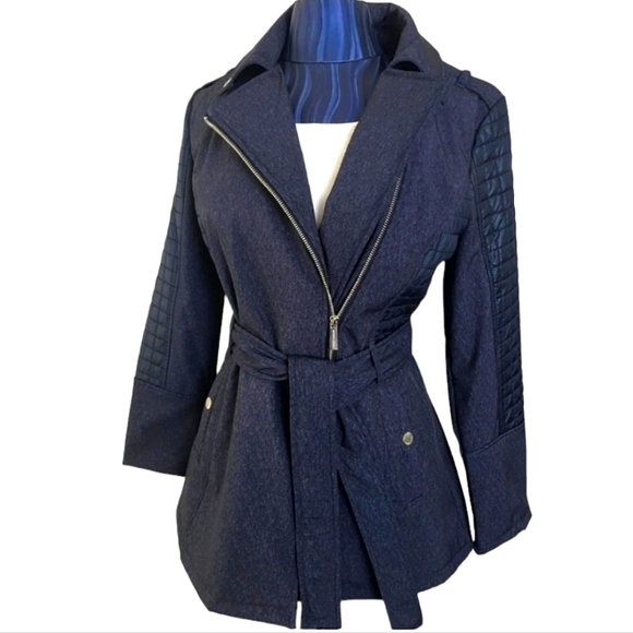 Michael Kors Women Navy Heather Fall/Winter Jacket. Size M. - Picture 1 of 5